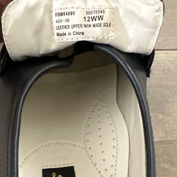 Deer Stags Men’s Leather Blue Loafers sz 12 Wide - Picture 4 of 14